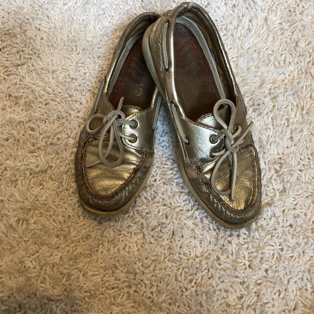 J.Crew X Sperry Boat Shoes: Champagne